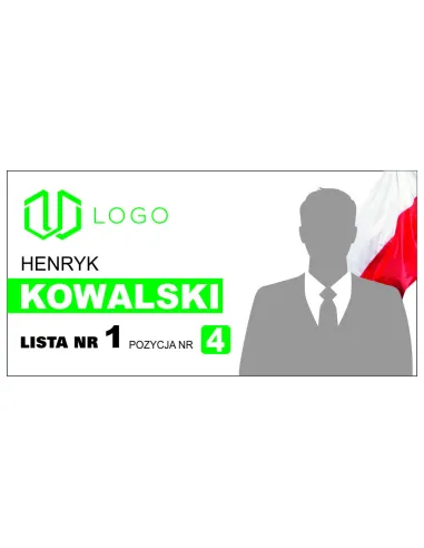 Magnes na Samochód 60x30 cm Wyborczy Parlamentu 30 szt