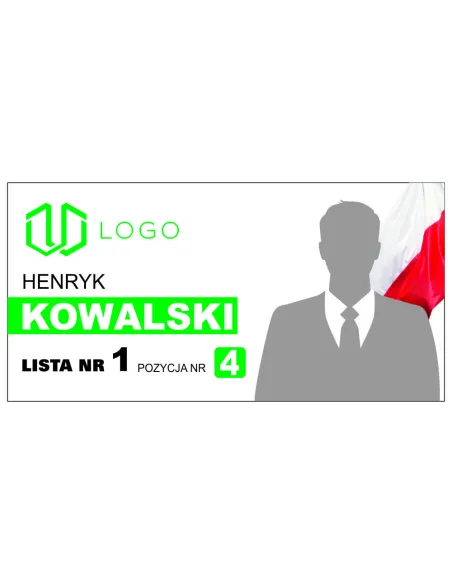 Magnes na Samochód 60x30 cm Wyborczy Parlamentu 30 szt