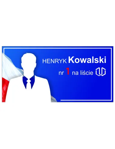 Magnes na Samochód 60x30 cm Wyborczy Parlamentu 50 szt