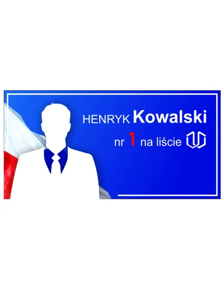 Magnes na Samochód 60x30 cm Wyborczy Parlamentu 50 szt