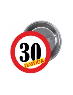 Przypinki Buttony 30 Imię Znaczki Badziki z Grafiką