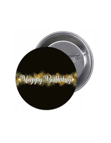 Przypinki Buttony Happy Birthday Znaczki Badziki Grafiką