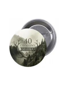 Przypinki Buttony Personalizowany z Nadrukiem Urodziny