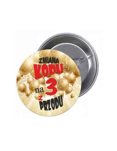 Przypinki Buttony Zmiana Kodu 3 Przodu Znaczki Badziki