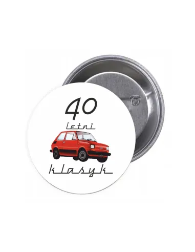 Przypinki Buttony Letni Klasyk Znaczki Badziki Grafiką