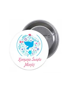 Przypinki Buttony – Komunia Święta Imię Znaczki Badziki