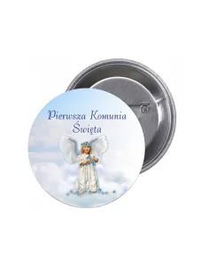 Przypinki Buttony Pierwsza Komunia Święta Znaczki Badziki