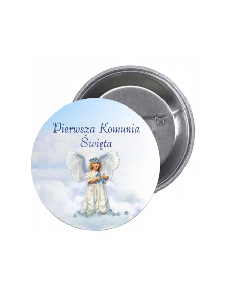 Przypinki Buttony Pierwsza Komunia Święta Znaczki Badziki