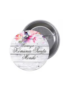 Przypinki Buttony Personalizowany z Nadrukiem Komunia
