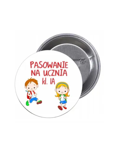 Przypinki Buttony Pasowanie Ucznia Klasa Znaczki Badziki