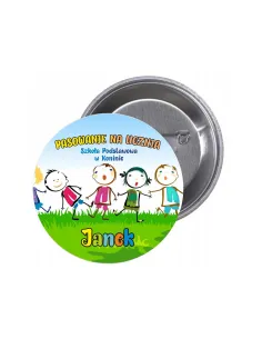 Przypinki Buttony Pasowanie Ucznia Szkoła Imię Znaczki