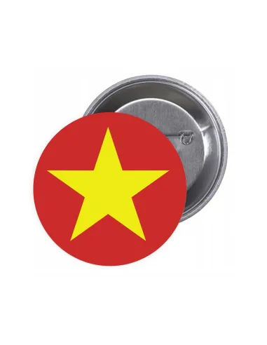 Przypinki Buttony Flaga Wietnam Znaczki Badziki Grafiką