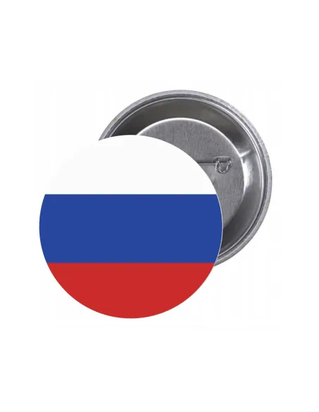 Przypinki Buttony Flaga Rosja Znaczki Badziki z Grafiką