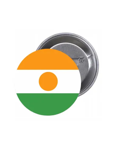 Przypinki Buttony Flaga Niger Znaczki Badziki z Grafiką