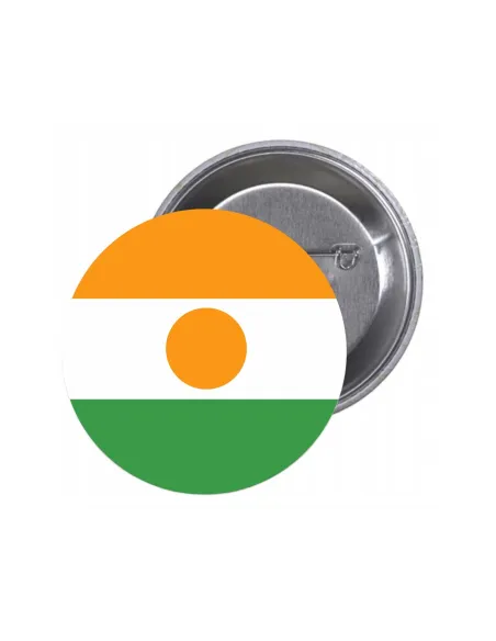 Przypinki Buttony Flaga Niger Znaczki Badziki z Grafiką