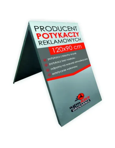 Potykacz Stojak Reklamowy 120x90 cm Metalowy Potykaczy