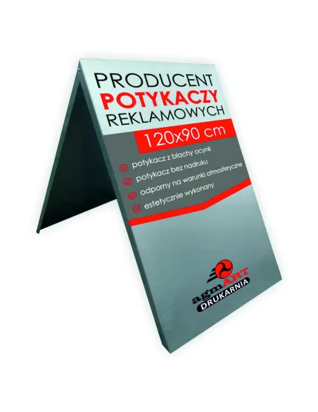 Potykacz Stojak Reklamowy 120x90 cm Metalowy Potykaczy