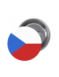 Przypinki Buttony Flaga Czechy Znaczki Badziki z Grafiką