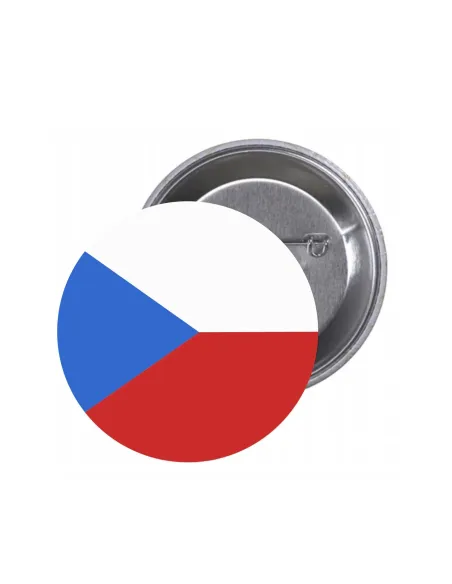 Przypinki Buttony Flaga Czechy Znaczki Badziki z Grafiką