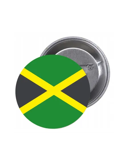 Przypinki Buttony Flaga Jamajka Znaczki Badziki Grafiką