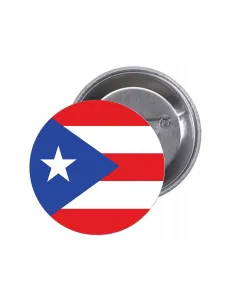 Przypinki Buttony Flaga Portoryko Znaczki Badziki Grafiką