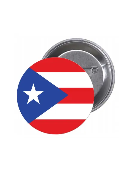 Przypinki Buttony Flaga Portoryko Znaczki Badziki Grafiką