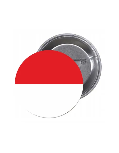 Przypinki Buttony Flaga Monako Znaczki Badziki z Grafiką