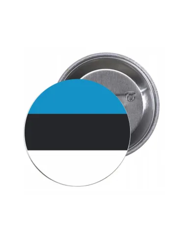 Przypinki Buttony Flaga Estonia Znaczki Badziki Grafiką