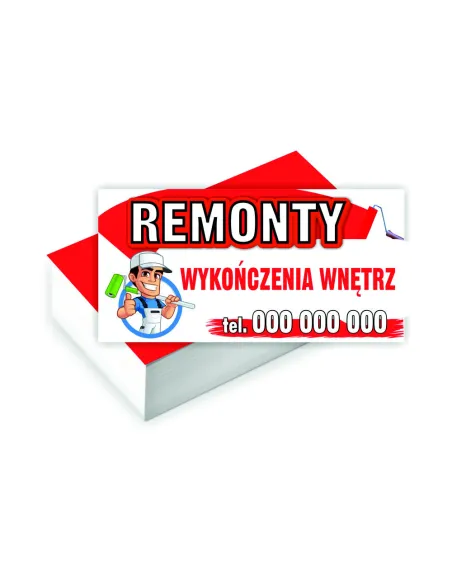 Wizytówki Firmowe Foliowane Gotowy Projekt 1000 szt