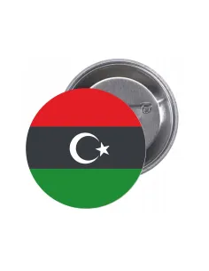 Przypinki Buttony Flaga Libia Znaczki Badziki z Grafiką