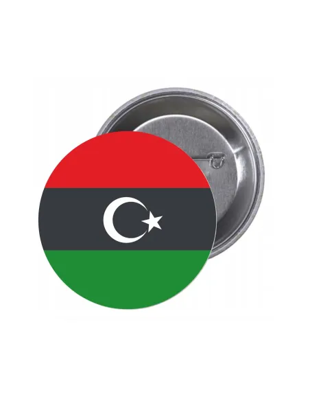 Przypinki Buttony Flaga Libia Znaczki Badziki z Grafiką