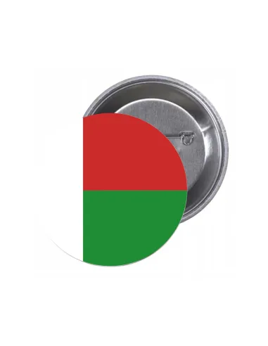 Przypinki Buttony Flaga Madagaskar Znaczki Badziki Grafiką