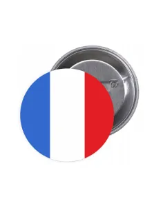Przypinki Buttony Flaga Francja Znaczki Badziki Grafiką
