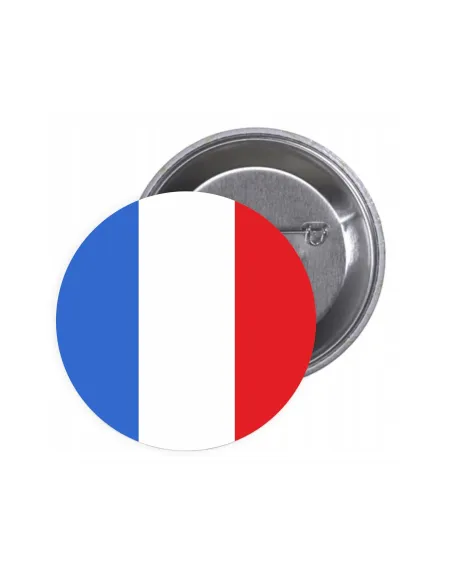 Przypinki Buttony Flaga Francja Znaczki Badziki Grafiką