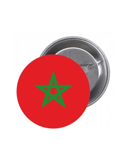 Przypinki Buttony Flaga Maroko Znaczki Badziki z Grafiką