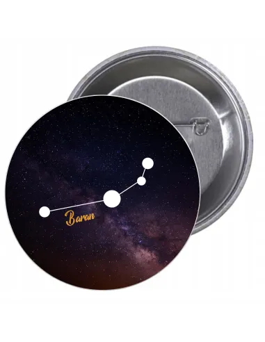 Przypinki Buttony Znak Zodiaku Baran Znaczki Badziki
