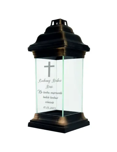 Personalizowany Znicz Kapliczka Grawerem Babci Imieniem