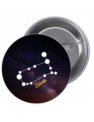 Przypinki Buttony Znak Zodiaku Bliźnięta Znaczki Badziki