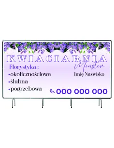 Baner Reklamowy na Siatce Mesh 100x50 cm Gotowy Projekt