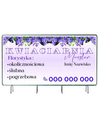 Baner Reklamowy na Siatce Mesh 100x50 cm Gotowy Projekt