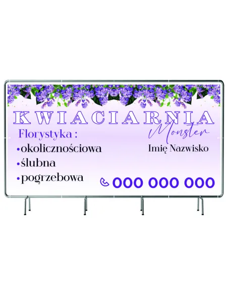 Baner Reklamowy na Siatce Mesh 100x50 cm Gotowy Projekt