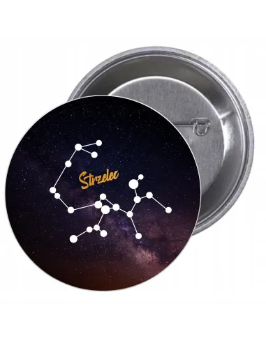 Przypinki Buttony Znak Zodiaku Strzelec Znaczki Badziki