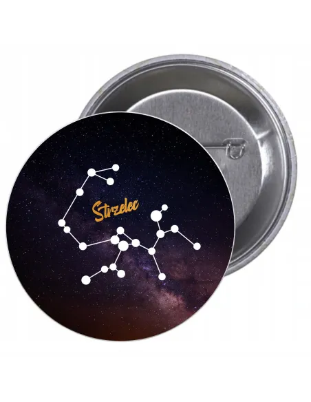Przypinki Buttony Znak Zodiaku Strzelec Znaczki Badziki