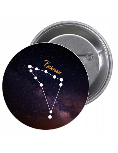 Przypinki Buttony Znak Zodiaku Koziorożec Znaczki Badziki
