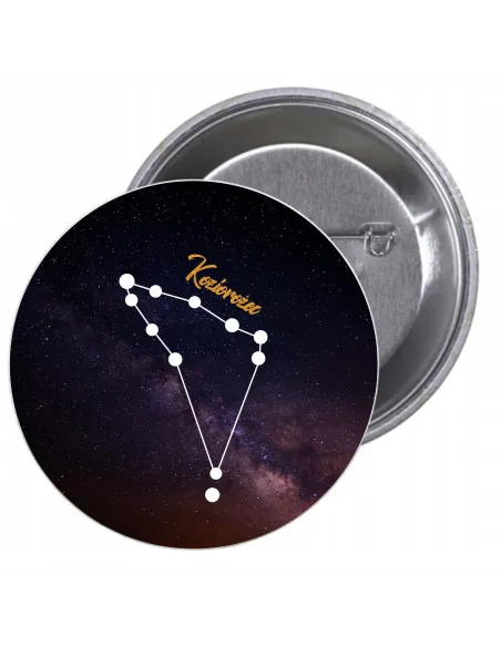 Przypinki Buttony Znak Zodiaku Koziorożec Znaczki Badziki