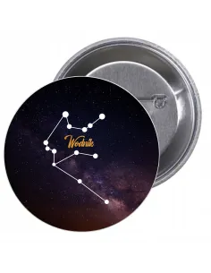 Przypinki Buttony Znak Zodiaku Wodnik Znaczki Badziki