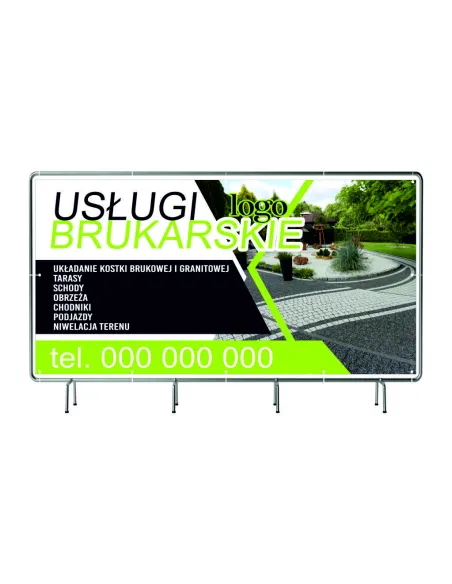 Baner 100x50 cm Reklamowy Siatce Mesh Gotowy Projekt