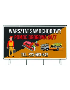 Baner 200x100 cm Reklamowy Siatce Mesh Gotowy Projekt