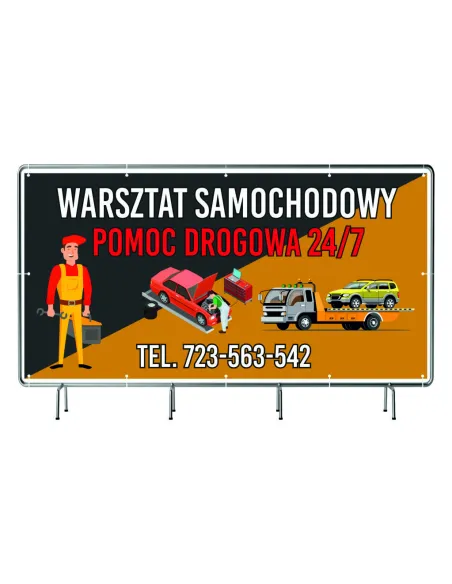 Baner 200x100 cm Reklamowy Siatce Mesh Gotowy Projekt