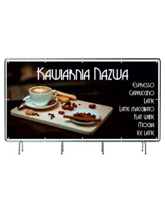 Baner Reklamowy Siatce Mesh 200x100 cm Gotowy Projekt